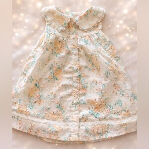 Haute Hippie Cream Floral Easter Baby Dress & Shoes